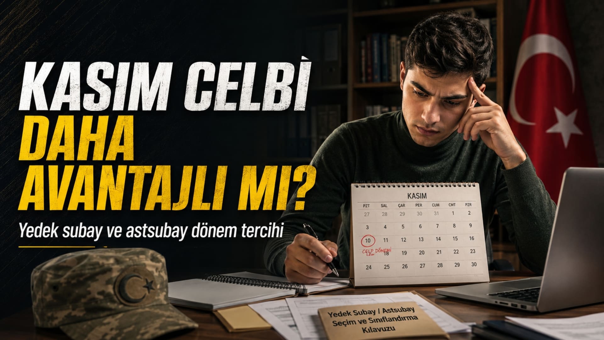 Yedek subay ve yedek astsubay celp dönemlerini takvim üzerinden değerlendiren Türk asker adayı
