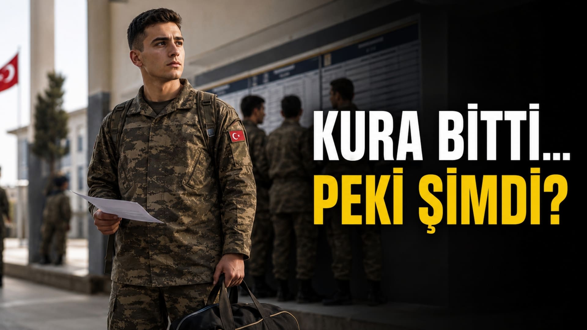Görev yeri kurası sonrasında yeni birliğine katılmaya hazırlanan Türk yedek subay ve astsubay adayları