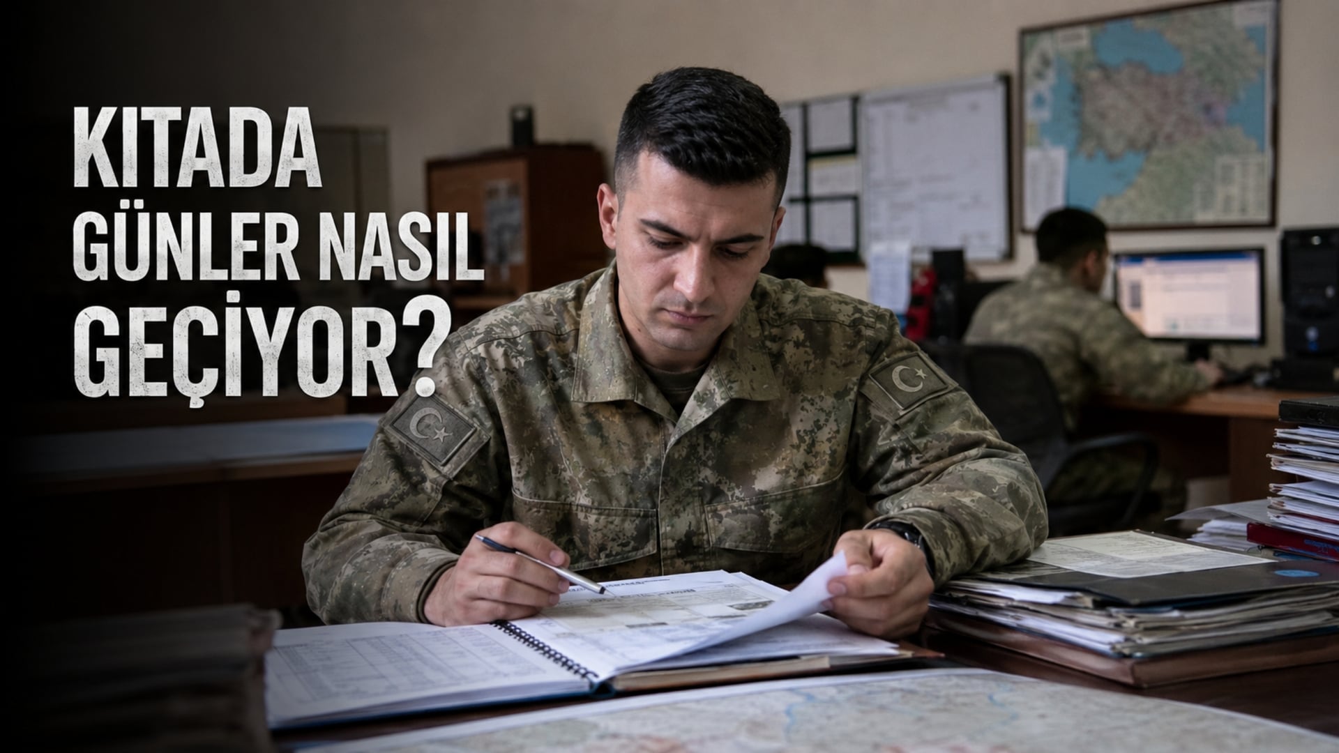 Kıta görevinde günlük faaliyet ve sorumluluklarını yerine getiren Türk yedek subay ve yedek astsubay personel