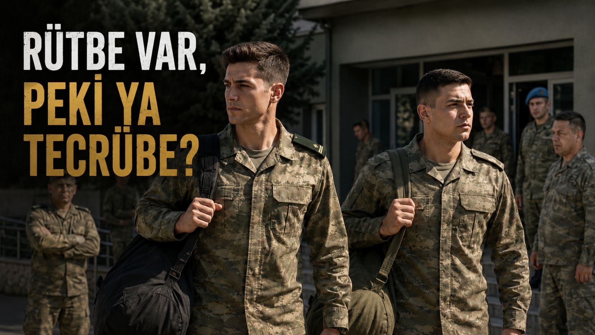 Kıtaya katıldıktan sonra görev ve rütbe ilişkilerini öğrenen Türk yedek subay ve yedek astsubay personel