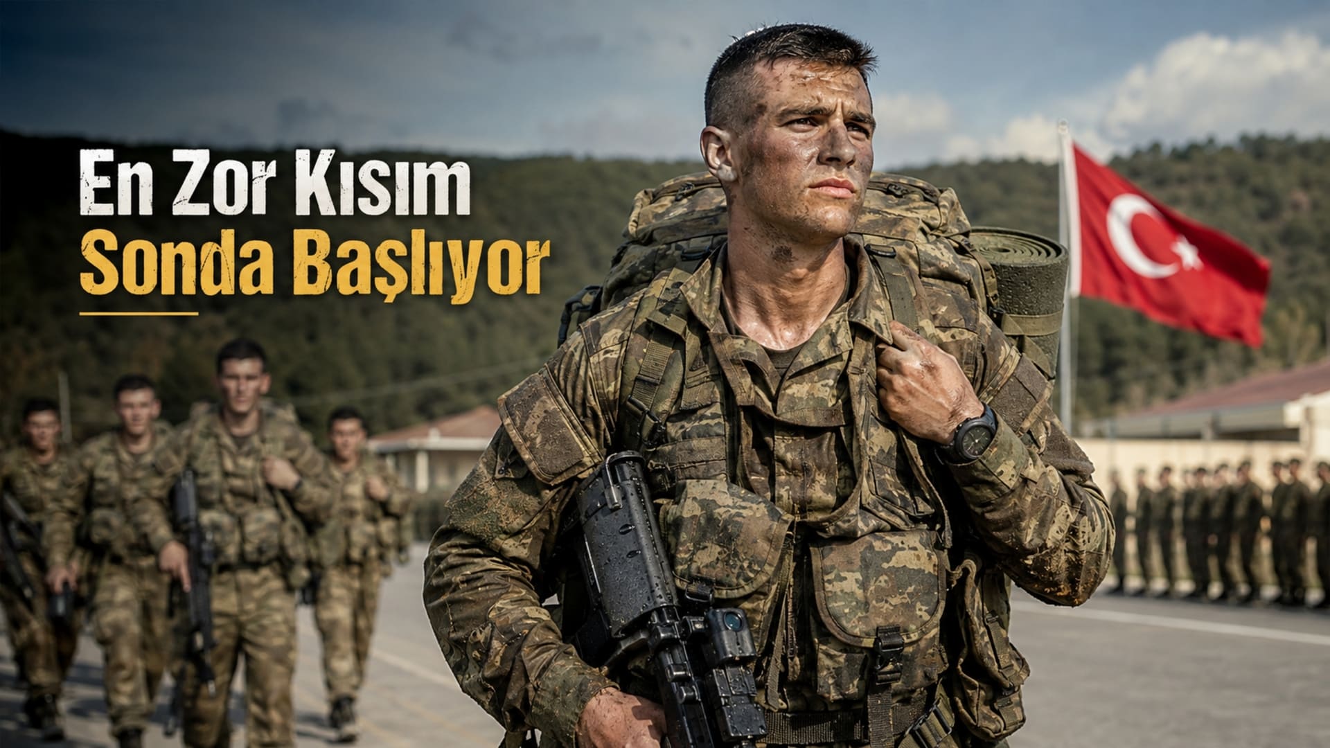 Eğitimin son döneminde uzun intikal ve mezuniyet hazırlıklarını tamamlayan Türk yedek subay ve astsubay adayları