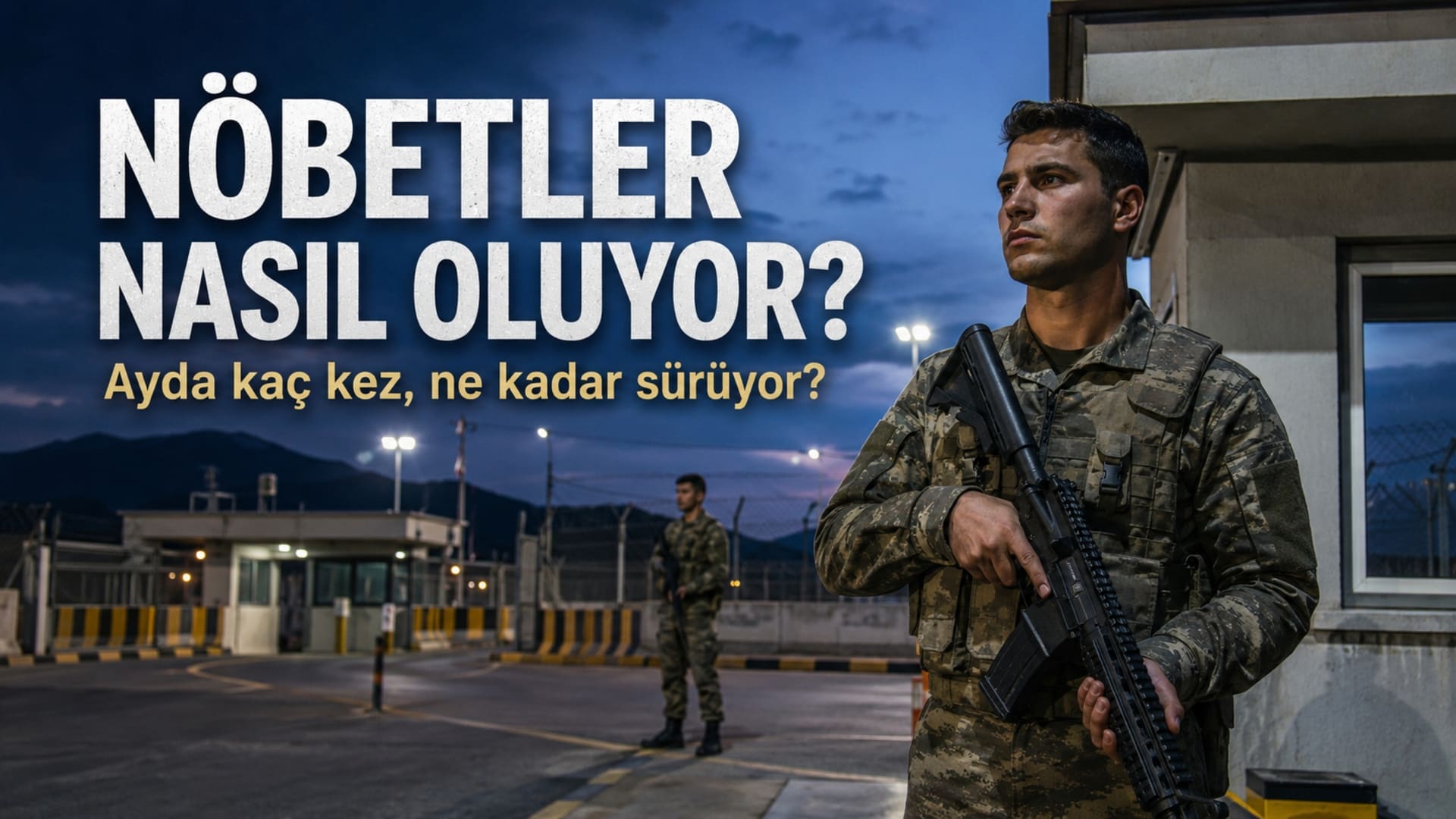 Askerî birlikte nöbet çizelgesi ve günlük görev programını takip eden Türk askerî personel