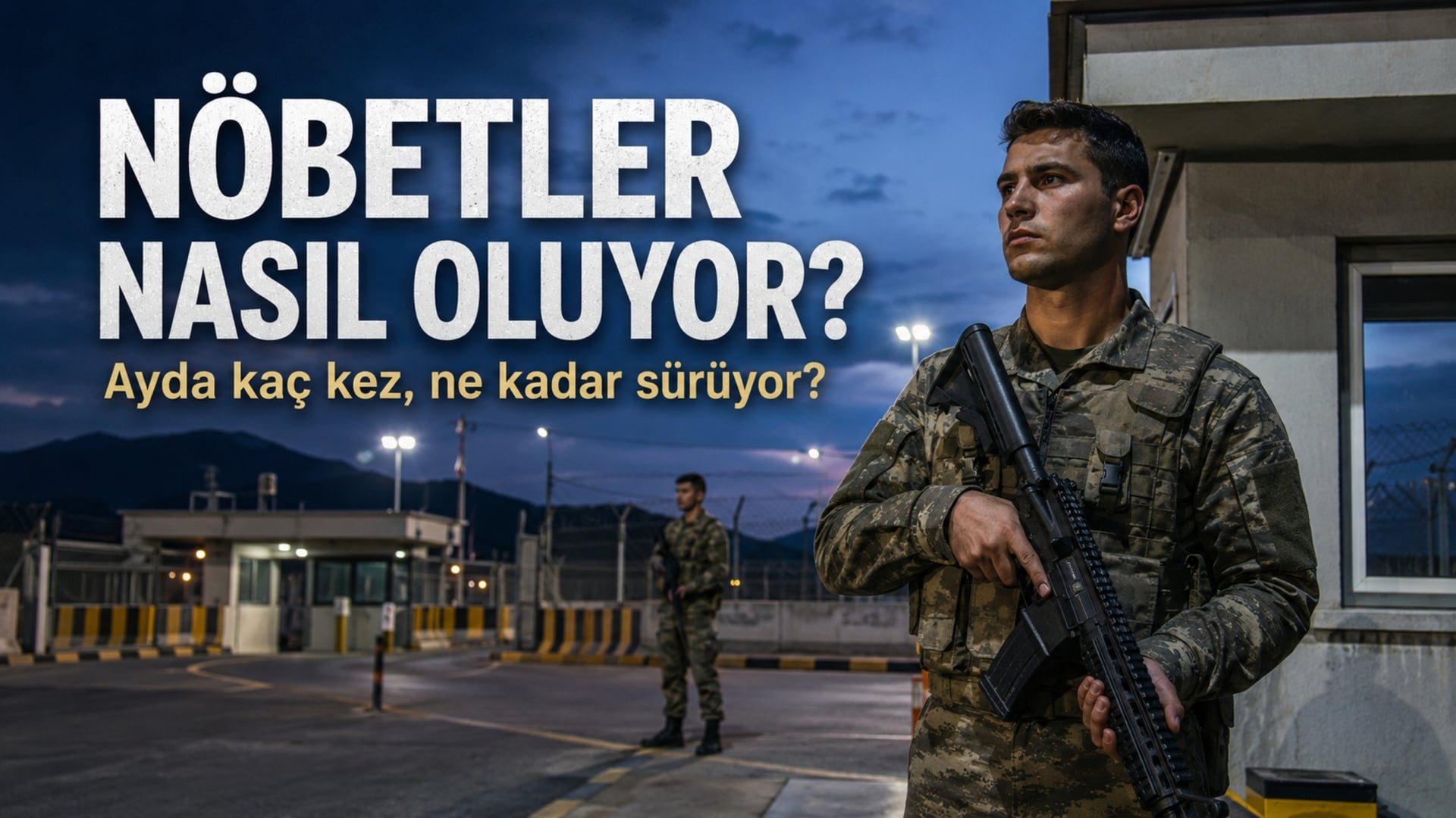 Askerî birlikte nöbet çizelgesi ve günlük görev programını takip eden Türk askerî personel