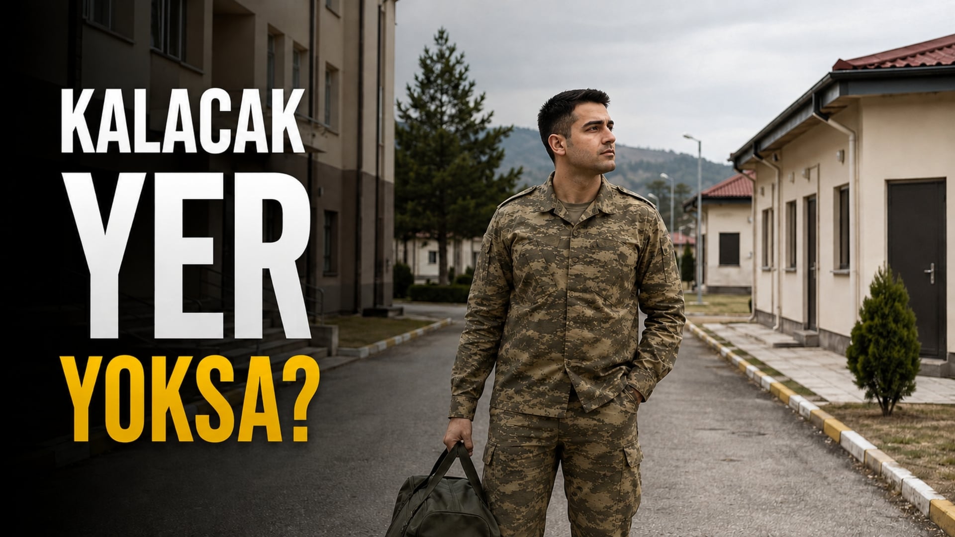 Görev yerinde birlik içi ve dışındaki konaklama seçeneklerini değerlendiren Türk askerî personel