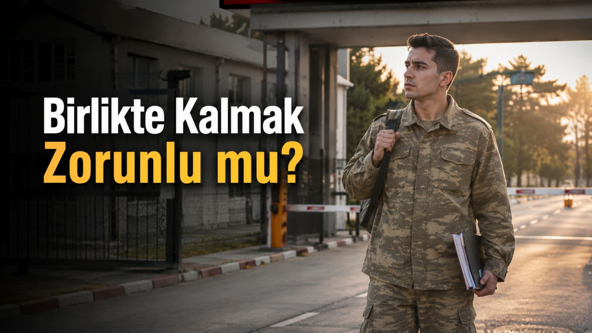 Mesai sonrası birlikten ayrılma ve konaklama düzenini değerlendiren Türk askerî personel