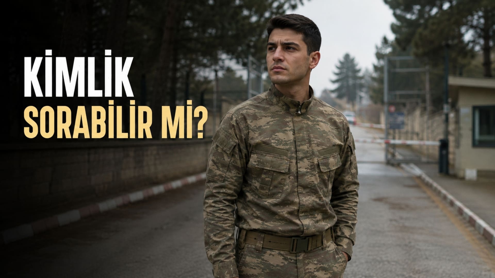 Sivil hayatta askerî rütbenin kimlik kontrolü yetkisi sağlayıp sağlamadığını anlatan Türk askerî personel