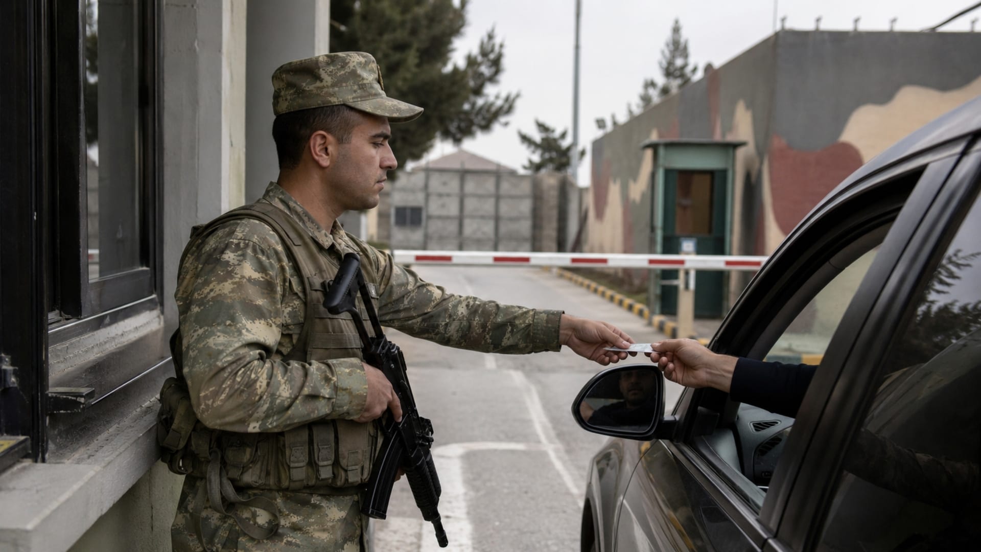 Brifing sırasında yetki sınırları hakkında konuşan Türk askerî personel