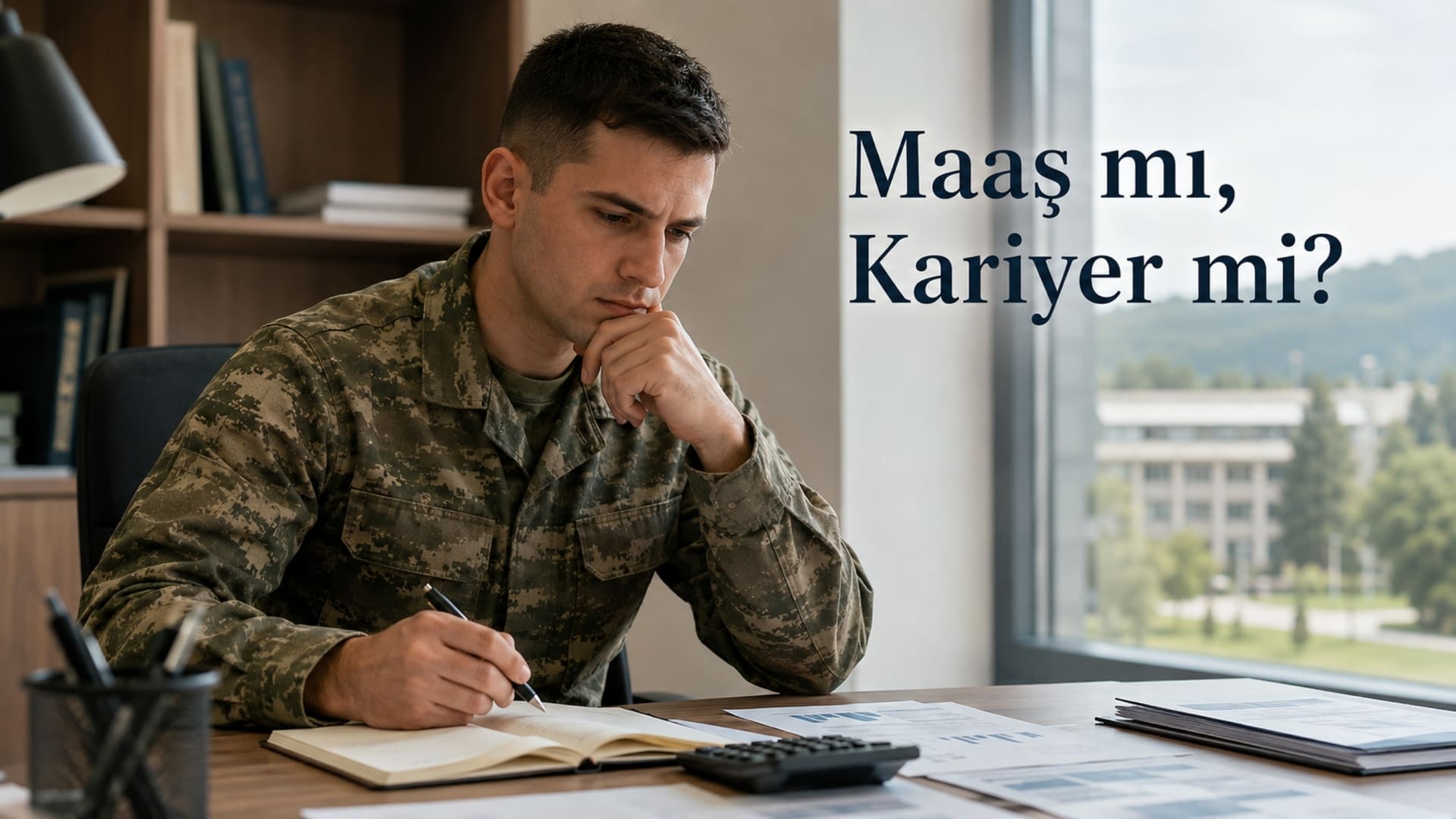 Yedek subaylık geliri ile mezuniyet sonrası kariyer maaşı ve bedelli askerlik maliyetini karşılaştıran genç erkek