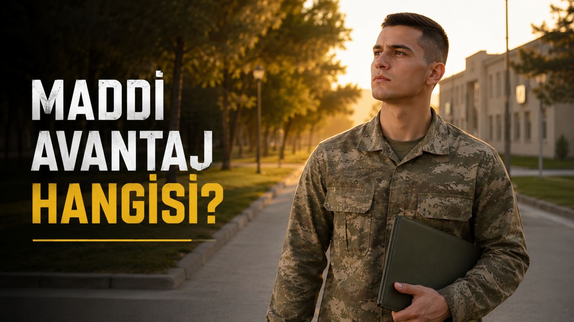 Yedek subaylık geliri ile bedelli askerlik ücretini maddi açıdan karşılaştıran genç erkek