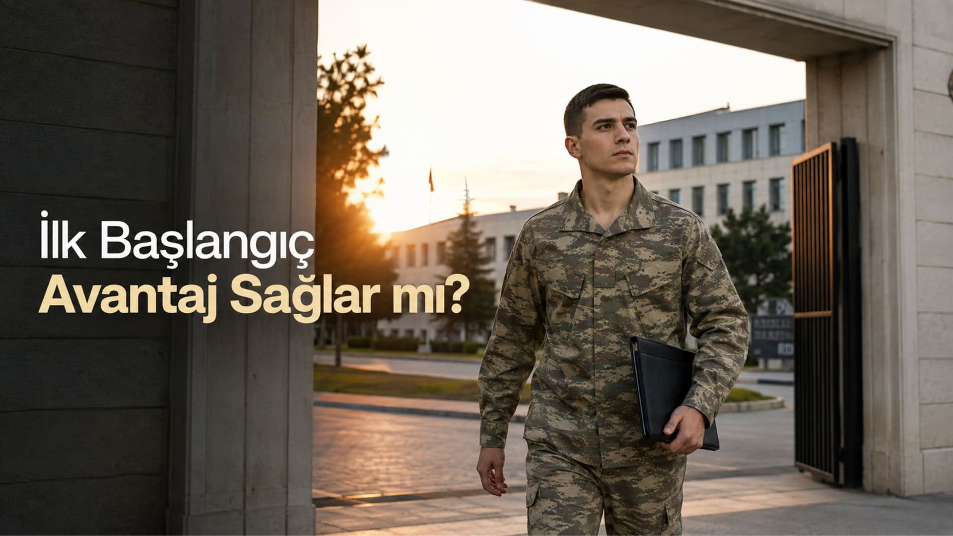 Yedek subaylık deneyiminin kariyere güçlü başlangıç, iş tecrübesi ve profesyonel gelişim üzerindeki etkisini temsil eden Türk askerî personel