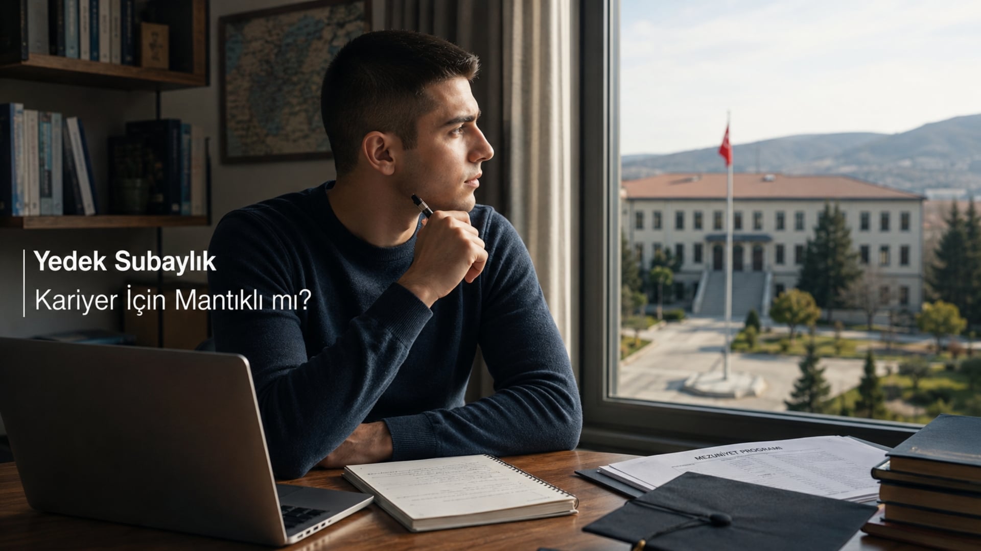 Üniversite döneminde yedek subaylığı mezuniyet sonrası kariyer seçeneklerinden biri olarak değerlendiren genç erkek