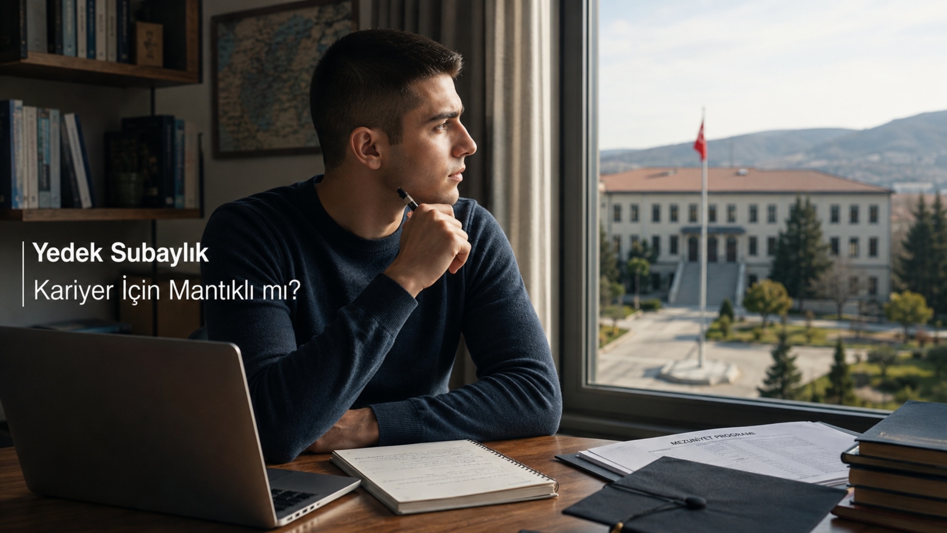 Üniversite döneminde yedek subaylığı mezuniyet sonrası kariyer seçeneklerinden biri olarak değerlendiren genç erkek