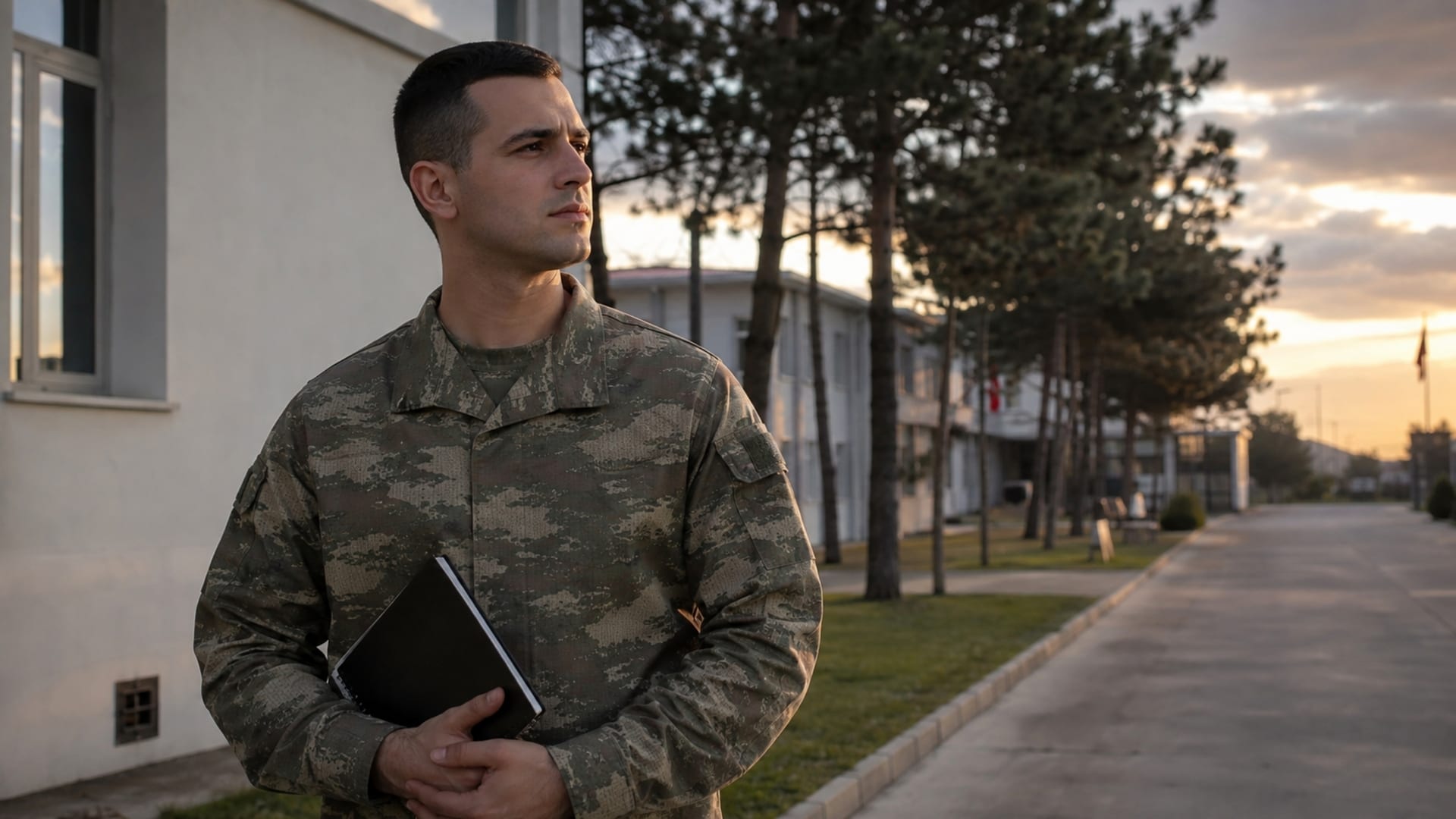 Askerî yerleşkede görev ve kariyer geleceğini değerlendiren Türk askerî personel