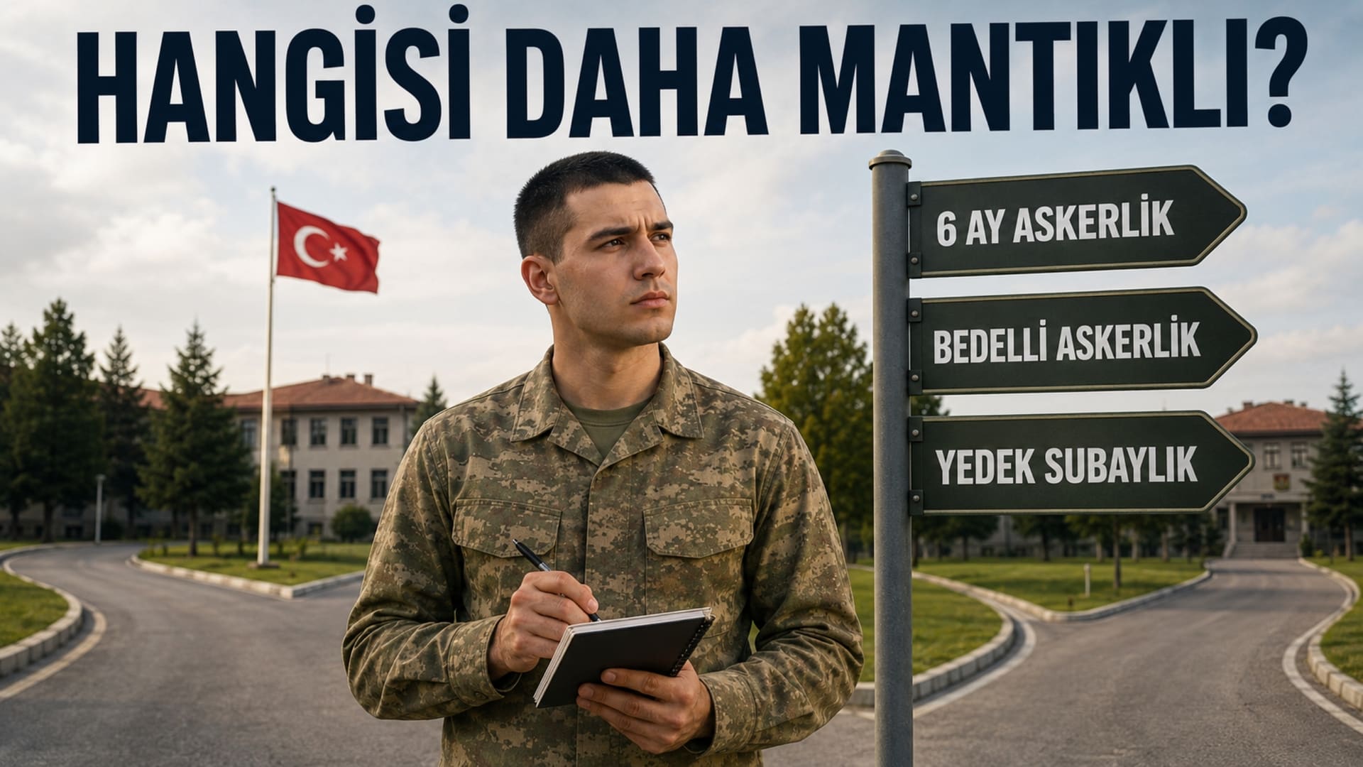 Altı aylık askerlik, bedelli ve yedek subaylık seçenekleri arasında kariyer ve zaman açısından karar vermeye çalışan genç erkek