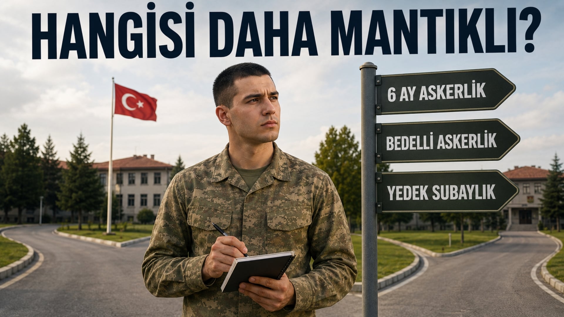 Altı aylık askerlik, bedelli ve yedek subaylık seçenekleri arasında kariyer ve zaman açısından karar vermeye çalışan genç erkek