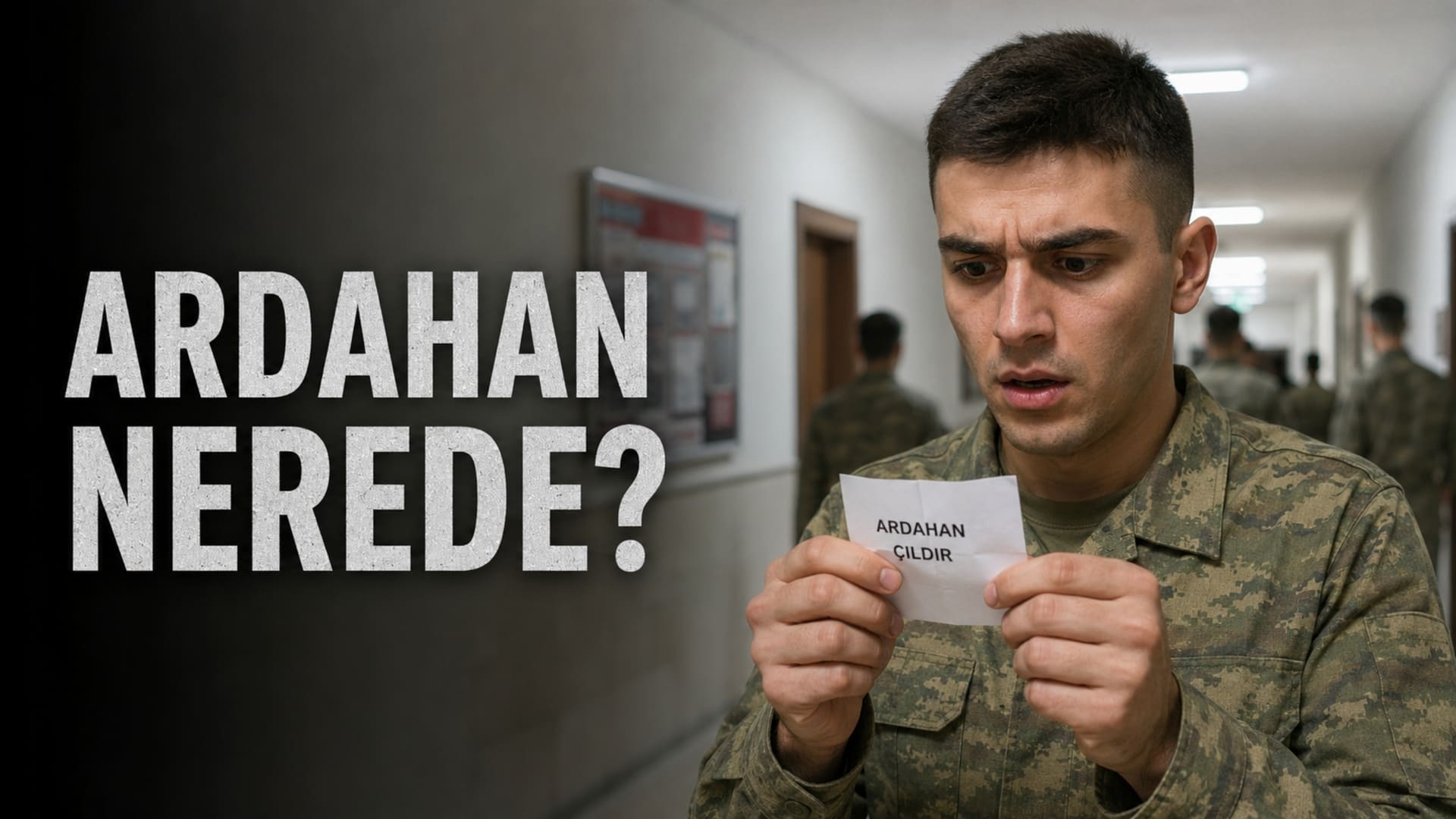 Yedek subaylık kurasında Ardahan Çıldır görev yerinin çıkmasıyla hiç bilmediği bir şehre atanacağını öğrenen Türk askerî personel