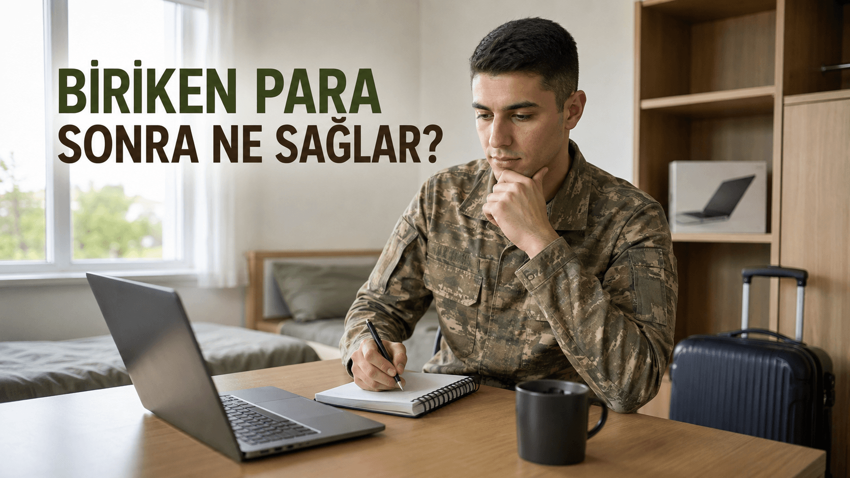 Yedek subaylık döneminde yaptığı birikimin askerlik sonrasındaki yaşamına sağlayabileceği imkânları değerlendiren Türk askerî personel