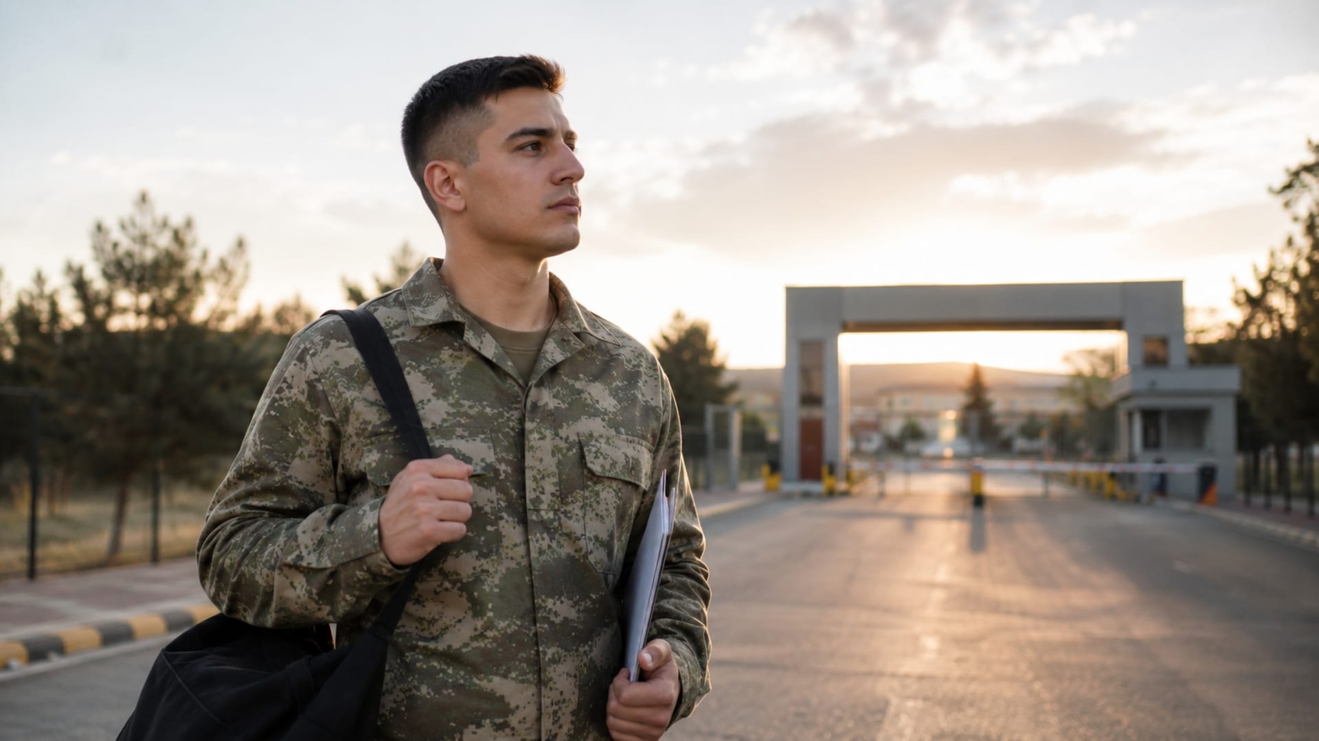 Kura sonucunda belirlenen yeni görev yerine hareket etmeye hazırlanan Türk askerî personel