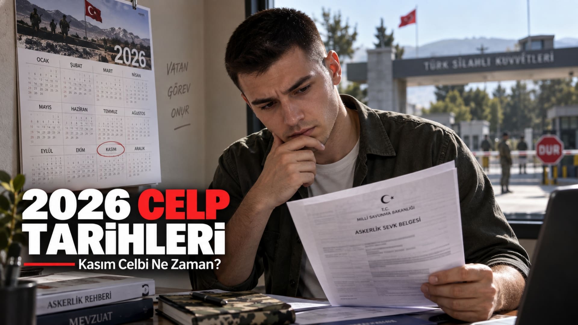 2026 askerlik celp ve sevk dönemlerini takvim üzerinden kontrol eden asker adayı
