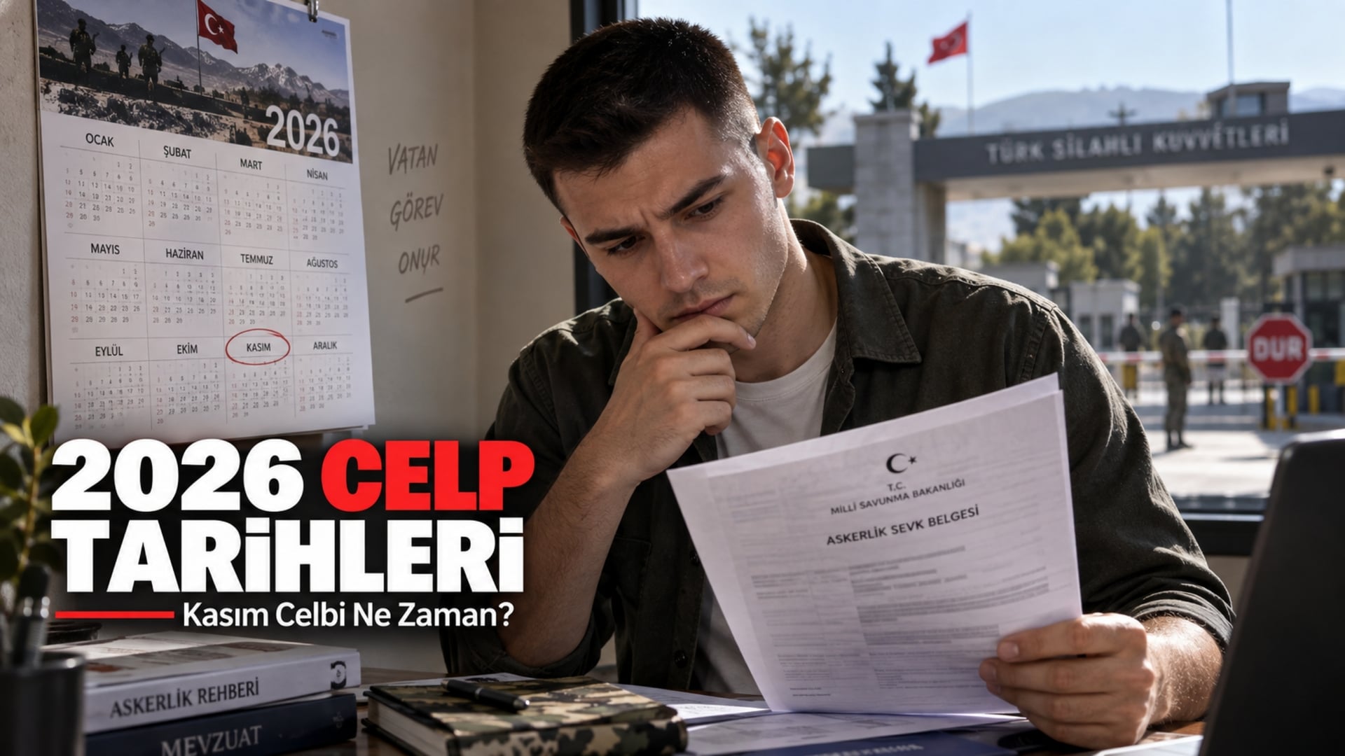 2026 askerlik celp ve sevk dönemlerini takvim üzerinden kontrol eden asker adayı