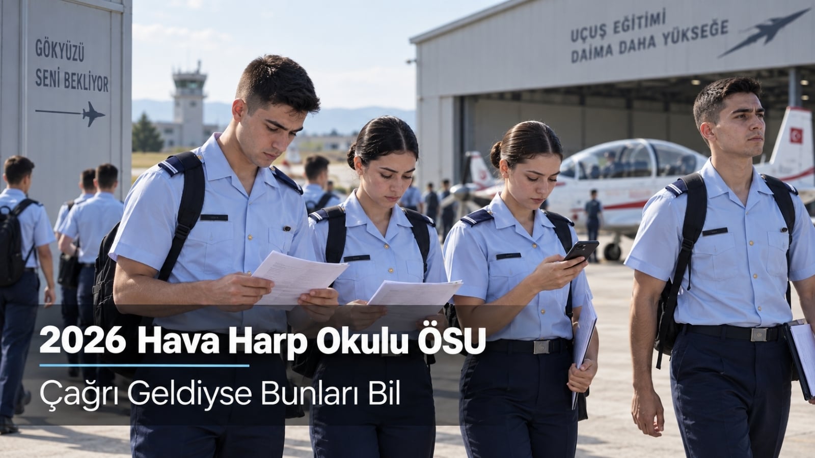 2026 Hava Harp Okulu Öğrenci Seçme Uçuşu öncesinde uçuş eğitimi için hazırlık yapan aday öğrenci
