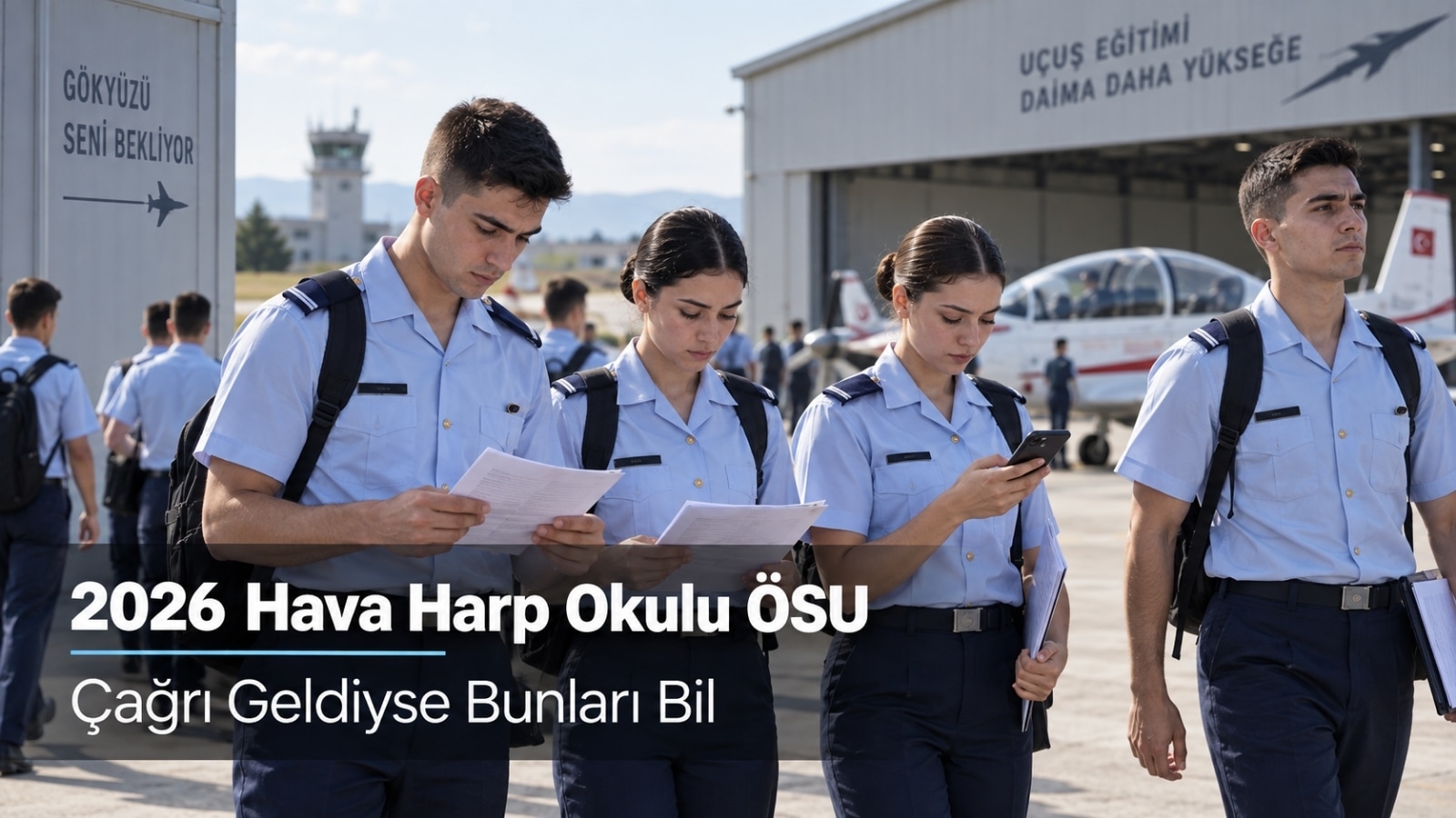 2026 Hava Harp Okulu Öğrenci Seçme Uçuşu öncesinde uçuş eğitimi için hazırlık yapan aday öğrenci
