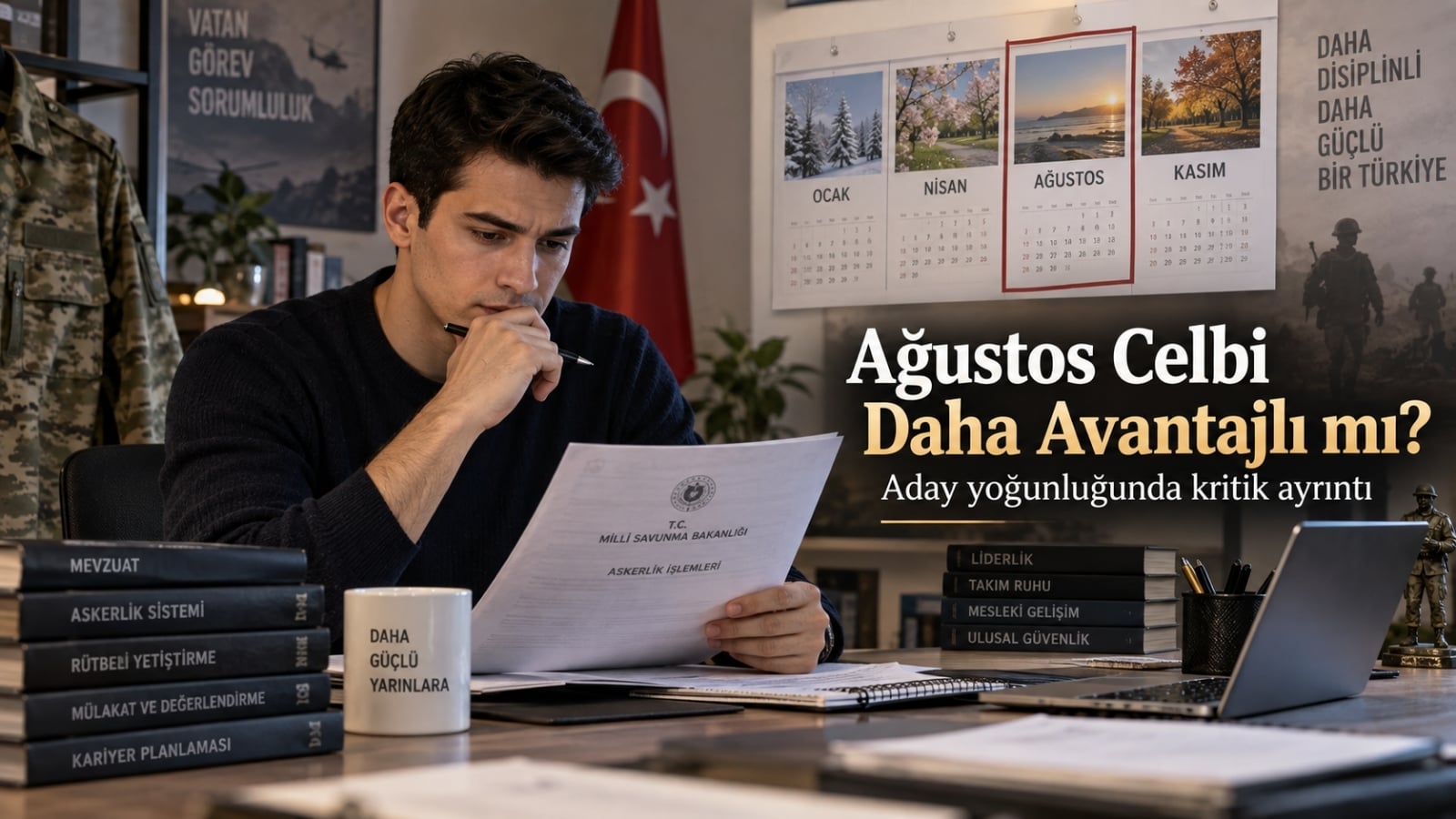 Ağustos celbi ile diğer askerlik sınıflandırma dönemlerini takvim ve aday yoğunluğu açısından karşılaştıran üniversite mezunu yedek subay adayı