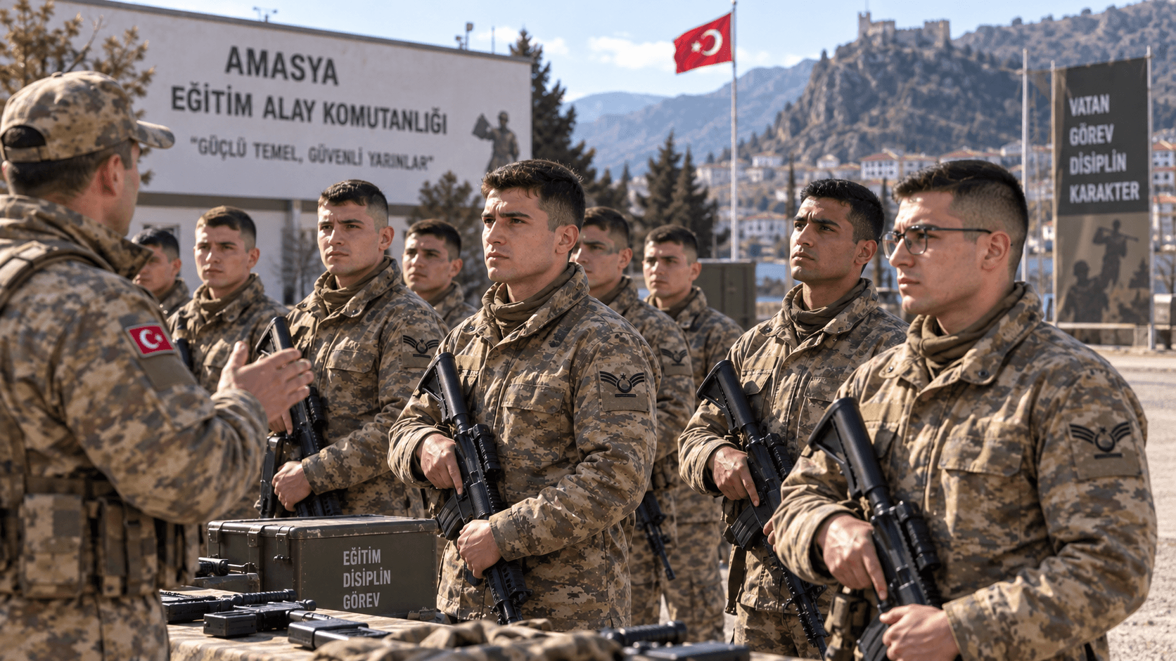 Yedek astsubaylık başvurusu için askerlik şubesinde evrak işlemlerini tamamlayan aday.