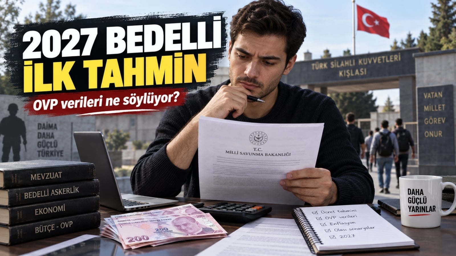 OVP, enflasyon ve güncel bedel verileri üzerinden 2027 bedelli askerlik ücreti tahminini hesaplayan yükümlü.